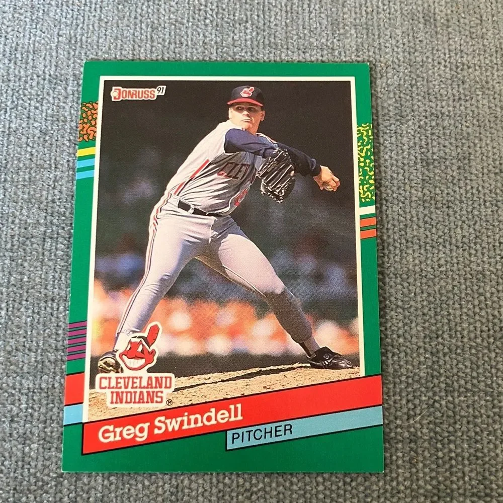 1991 Donruss Cleveland Indians Baseball Card Trading Card
